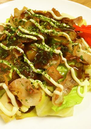 ＃カリカリ豚バラのお好み焼き風-レシピのメイン写真