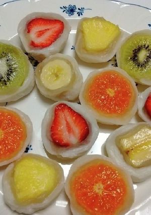 レンジで簡単！丸ごとフルーツ大福-レシピのメイン写真