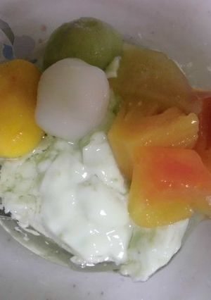 かぼちゃ白玉(抹茶&プレーン白玉)-レシピのメイン写真