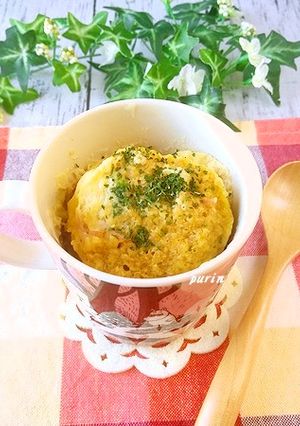 オートミールのお食事マグカップ蒸しパン-レシピのメイン写真