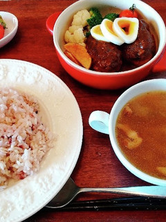 煮込みハンバーグ 献立-レシピのメイン写真