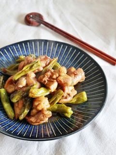 ししとうと鶏もも肉の甘酢炒め-レシピのメイン写真