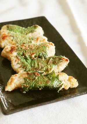 鶏むね肉でごま味噌しそ巻きスティック-レシピのメイン写真