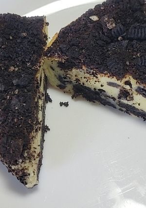 オレオチーズケーキ 焼いてみました。-レシピのメイン写真
