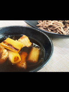 焼きネギと豚肉の温かいつけ汁-レシピのメイン写真