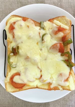 ナポリタンみたいなピザトースト♡-レシピのメイン写真