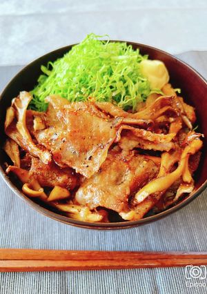 豚バラ肉 舞茸 ガラムマサラ丼-レシピのメイン写真