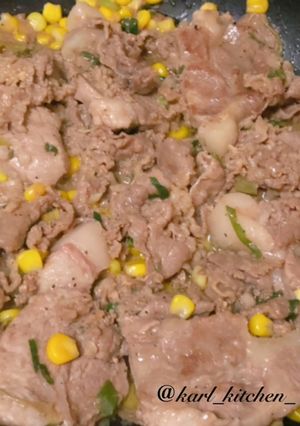 簡単豚肉入りパッパーランチ風牛肉炒め-レシピのメイン写真