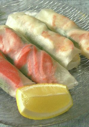 鮭と海老の生春巻き-レシピのメイン写真
