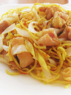 鶏もも肉と白ねぎのだし醤油×胡椒焼きそば-レシピのメイン写真