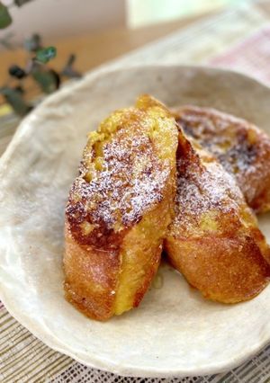 簡単時短☆カフェで食べるフレンチトースト-レシピのメイン写真