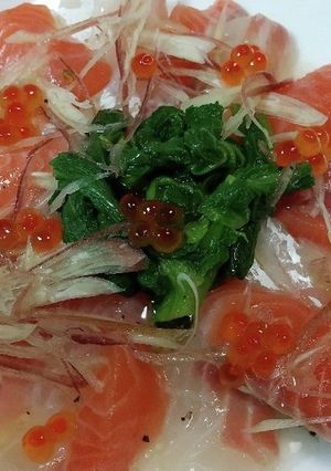鯛とサーモンのカルパッチョ-レシピのメイン写真