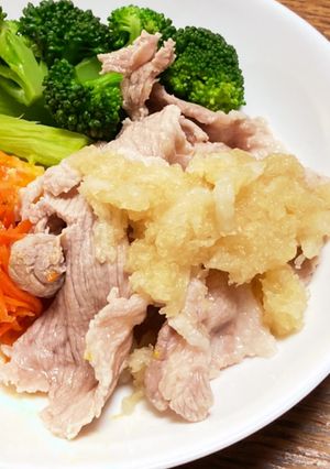 豚こま肉でしゃぶしゃぶ〜おろしポン酢〜-レシピのメイン写真