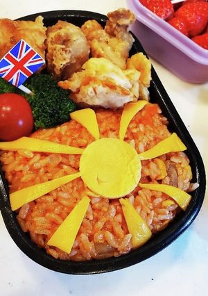 国旗弁当シリーズ☆北マケドニア共和国-レシピのメイン写真