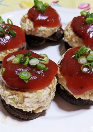 椎茸の肉詰め☆甘酢あん-レシピのメイン写真