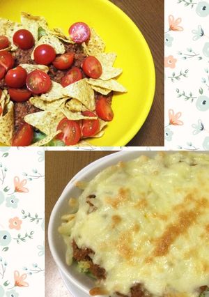 なんちゃってナチョスとサラダ-レシピのメイン写真