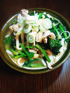 簡単☆豚肉とほうれん草のうどん-レシピのメイン写真
