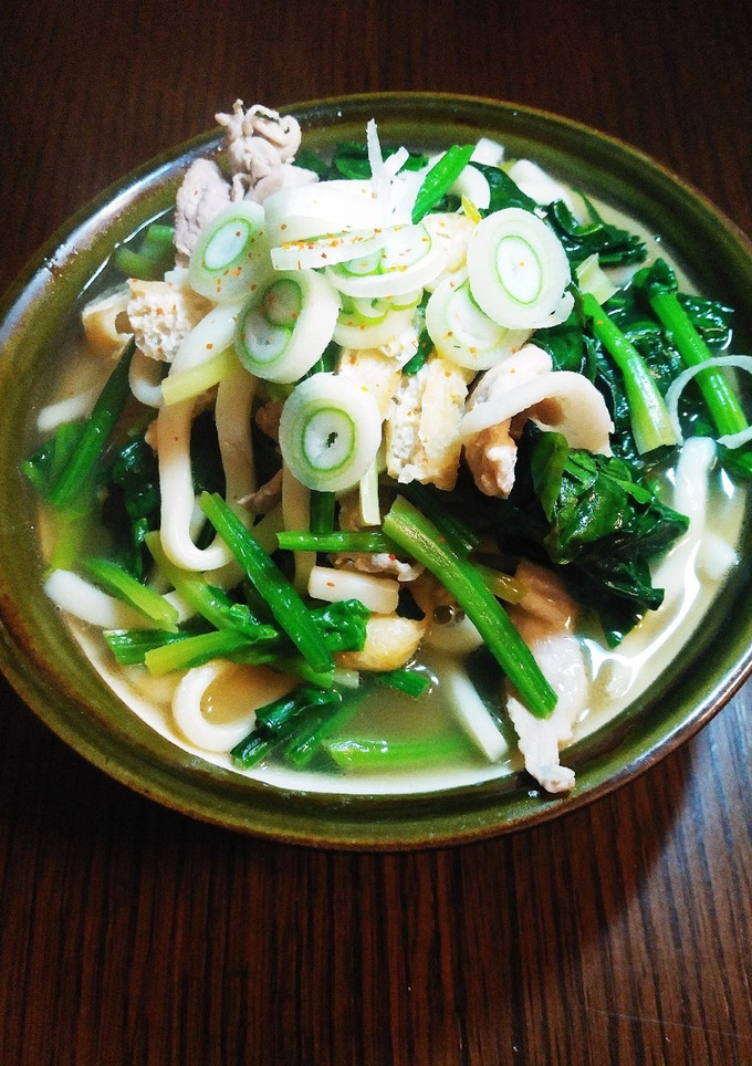 簡単☆豚肉とほうれん草のうどん-レシピのメイン写真