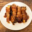 めんつゆで簡単、肉巻きエリンギの照り焼き