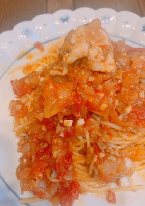 フライパン一つで作る鶏肉のトマト煮込み-レシピのメイン写真