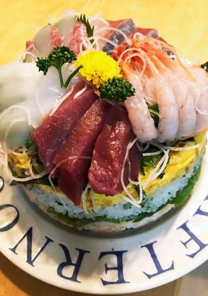 ひな祭りに、寿司ケーキ(R4)-レシピのメイン写真