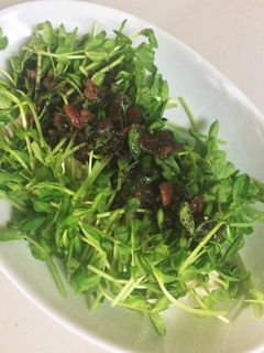 あっさりうめ胡麻ソースの豆苗胸肉-レシピのメイン写真