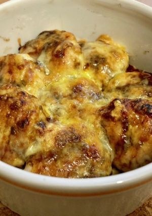 鶏つくねの海苔佃煮チーズ焼き-レシピのメイン写真
