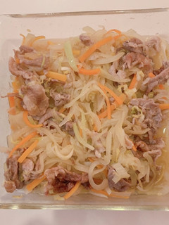 レンジ野菜炒め(冷蔵庫の残り野菜で)-レシピのメイン写真
