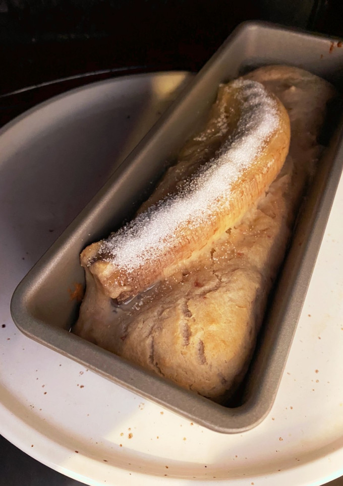 バナナまるまる一本焼きケーキがやりたくて-レシピのメイン写真