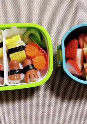 2歳男の子♪お寿司風弁当-レシピのメイン写真