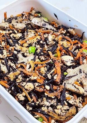 ひじきと豆腐の炒め物-レシピのメイン写真
