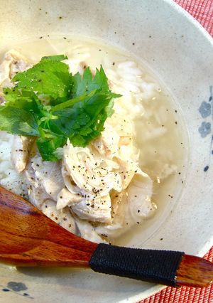 ホッカホカ！鶏スープかけごはん-レシピのメイン写真