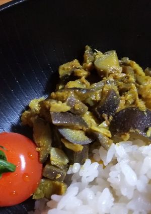 なす豚カレーお1人様分。-レシピのメイン写真