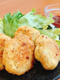 腸活♡ヘルシー鶏ミンチとおからのナゲット-レシピのメイン写真