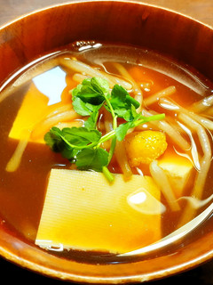 もやし(冷凍)と豆腐のお味噌汁-レシピのメイン写真