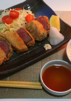 牛カツと自作の(稀菜流)タルタルソース-レシピのメイン写真