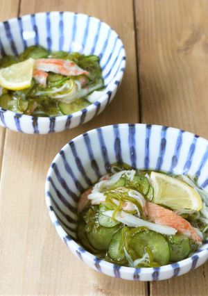 ５分で簡単♪めかぶとキュウリの酢の物-レシピのメイン写真