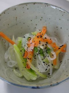 白菜とくずきりの酢の物(透析食)-レシピのメイン写真