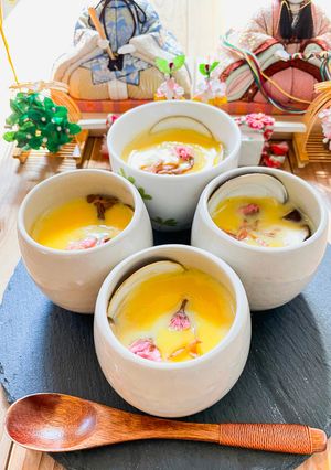 85℃ はまぐりとしいたけの濃厚茶碗蒸し-レシピのメイン写真
