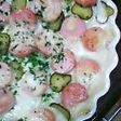 お魚ソーセージのピクルス・グラタン