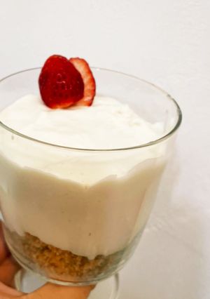余ったヨーグルトで簡単レアチーズケーキ-レシピのメイン写真