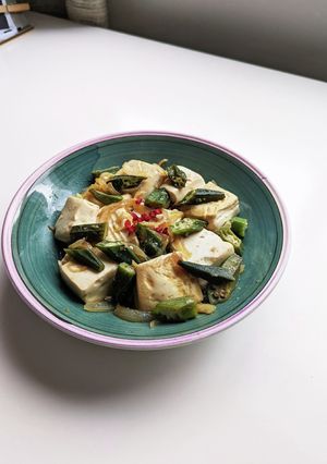 【15分で】豆腐とオクラの…すき焼き風♪-レシピのメイン写真