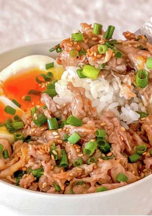 【楽めし】ネギ豚丼-レシピのメイン写真