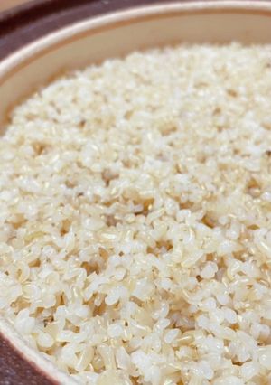 簡単、土鍋でふっくら玄米飯-レシピのメイン写真