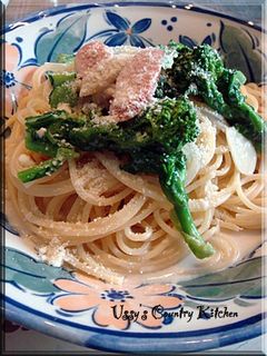 菜の花のクリームスパゲッティ-レシピのメイン写真