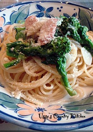 菜の花のクリームスパゲッティ-レシピのメイン写真