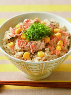 サバの彩炊き込みご飯-レシピのメイン写真