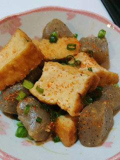 簡単!しみうま~♪厚揚げこんにゃく味噌煮-レシピのメイン写真