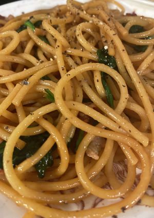 怒りの辛いバター醤油パスタ(味濃い)-レシピのメイン写真