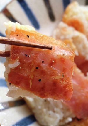 余ったご飯でベーコンチーズ焼きおにぎらず-レシピのメイン写真